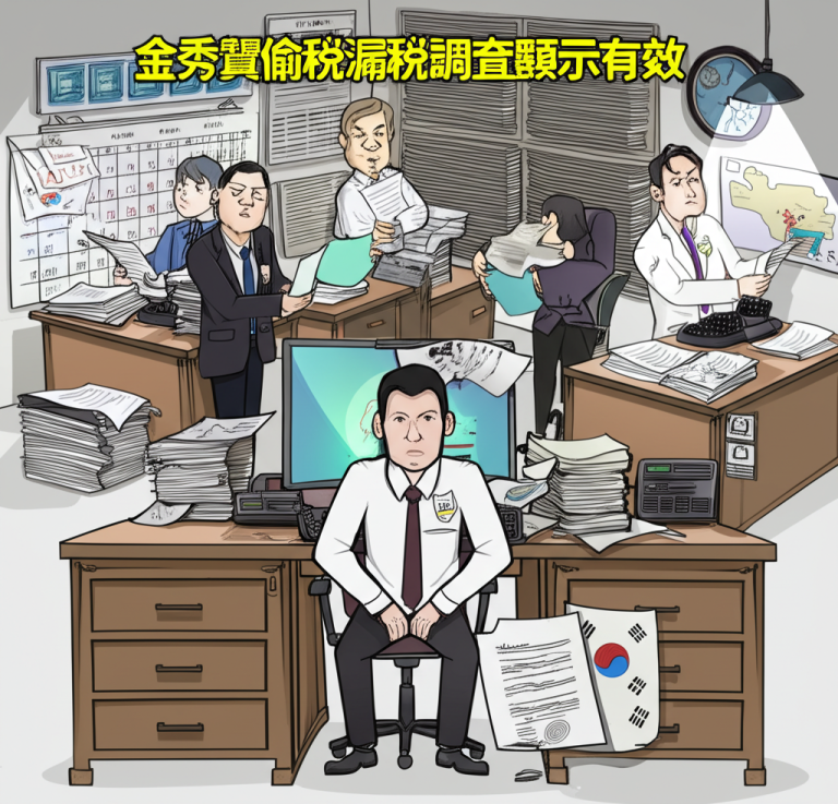金秀賢偷稅漏稅調查顯示有效 稅務機關正全力進行