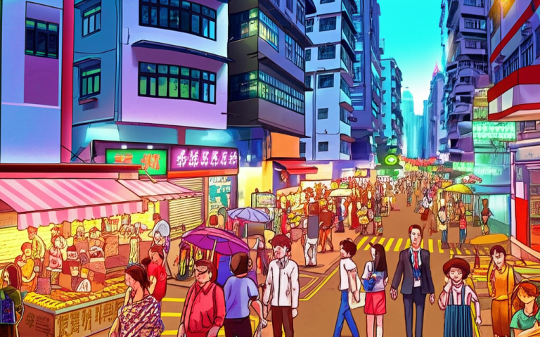 香港街頭與海景相遇的驚喜時刻