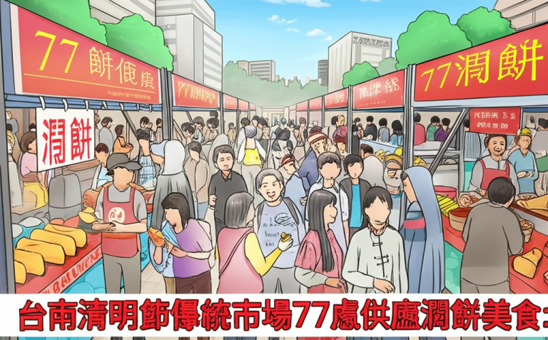 台南清明節傳統市場77處供應潤餅美食