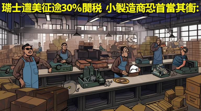 瑞士遭美征逾30%關稅 小製造商恐首當其衝