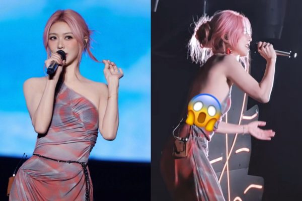 薛凱琪超薄紗裙現形 骨感美背惹網友心疼